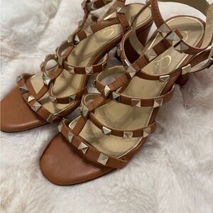 Jessica Simpson Brown Studded Sandals